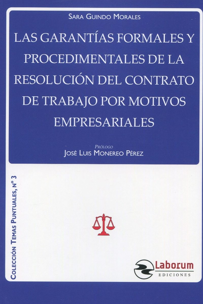 Las garantías formales y procedimentales de la resolución del contrato de trabajo por motivos empresariales-0