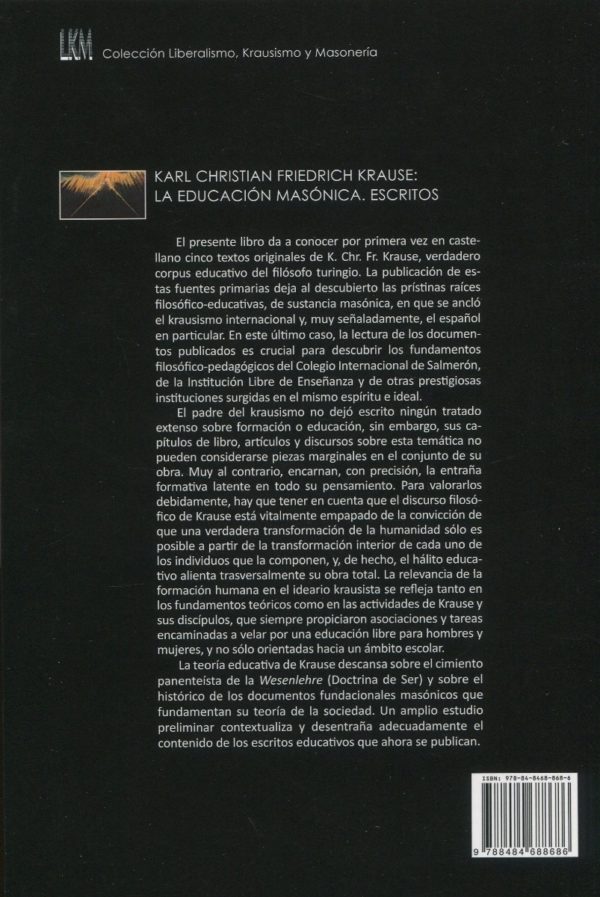 Karl Christian Friedrich Krause. La educación masónica. Escritos-63127