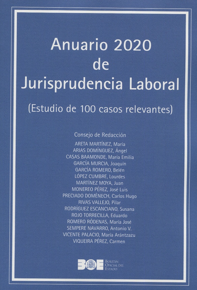 Anuario 2020 de Jurisprudencia Laboral. (Estudio de 100 casos relevantes)-0