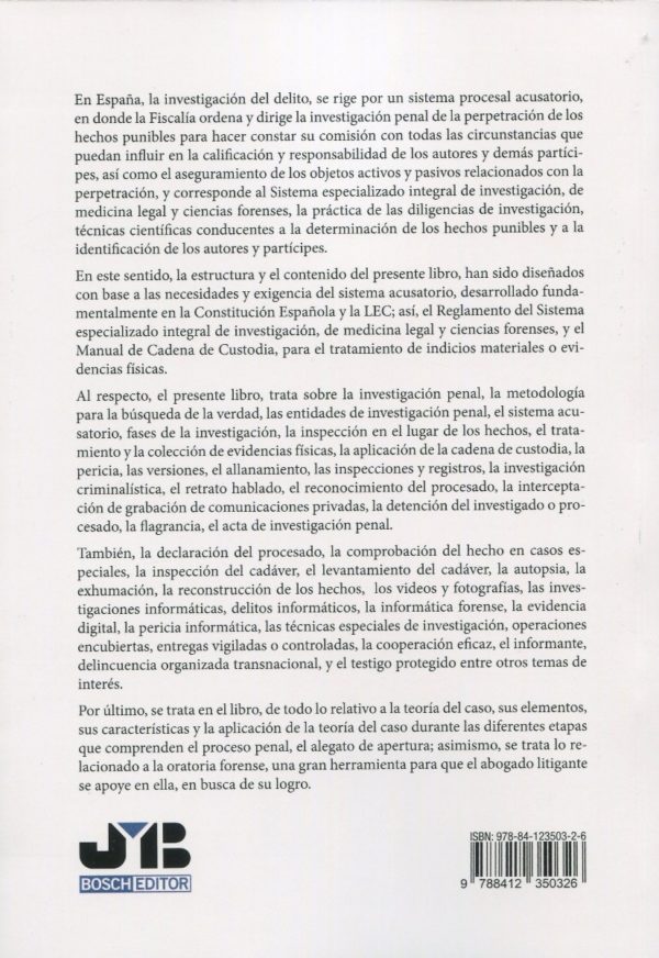 La investigación del delito en el Derecho penal español. Especial referencia a la teoría del caso-63306