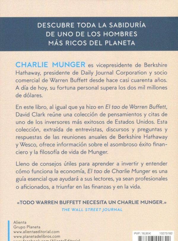 Tao de Charlie Munger. La visión del vicepresidente de Berkshire Hathaway sobre la vida, los negocios y la búsqueda de la riqueza-64079