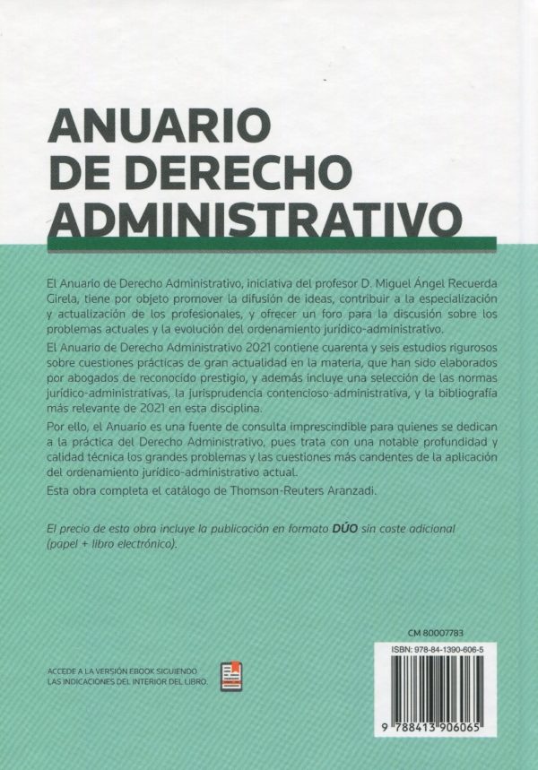 Anuario de derecho administrativo 2021 -66615