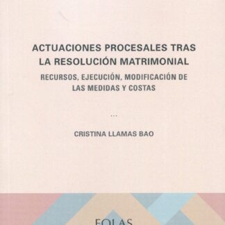 Actuaciones procesales tras la resolución matrimonial. Recursos, ejecución, modificación de las medidas y costas