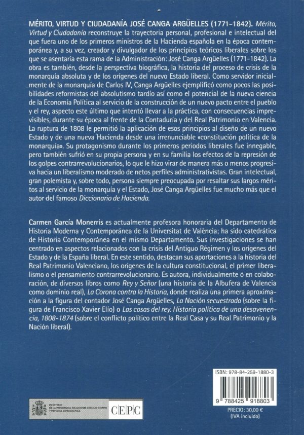 Mérito, virtud y ciudadanía. José Canga Argüelles (1771-1842) -66441