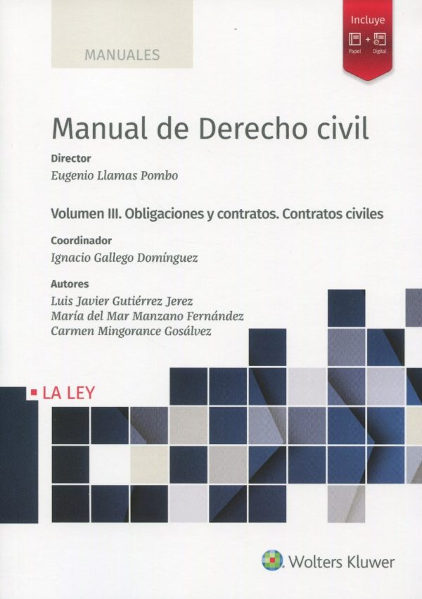 Manual de derecho civil, III. Obligaciones y Contratos. Contratos civiles-0