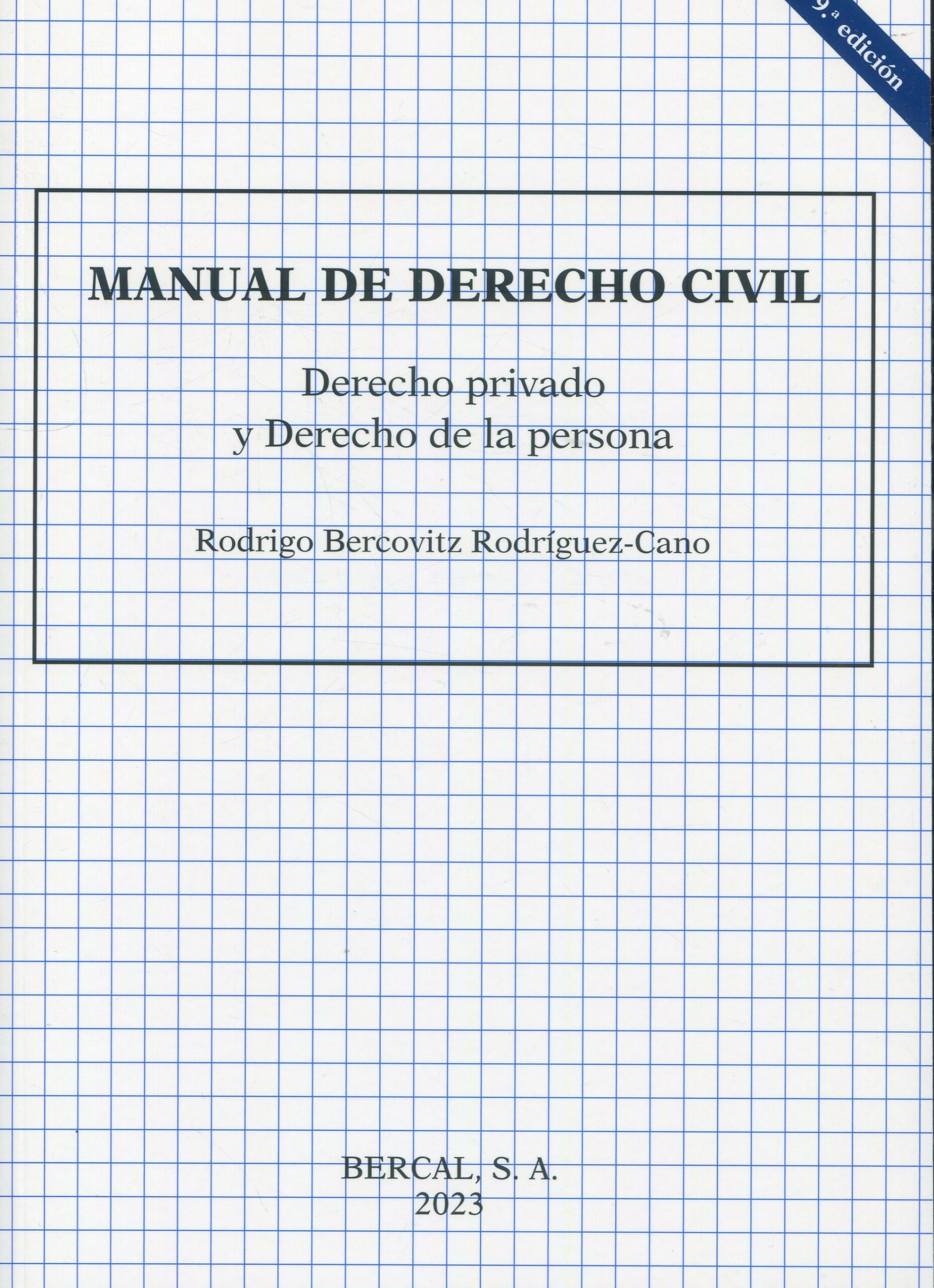 Manual de Derecho Civil privado / 9788489118386