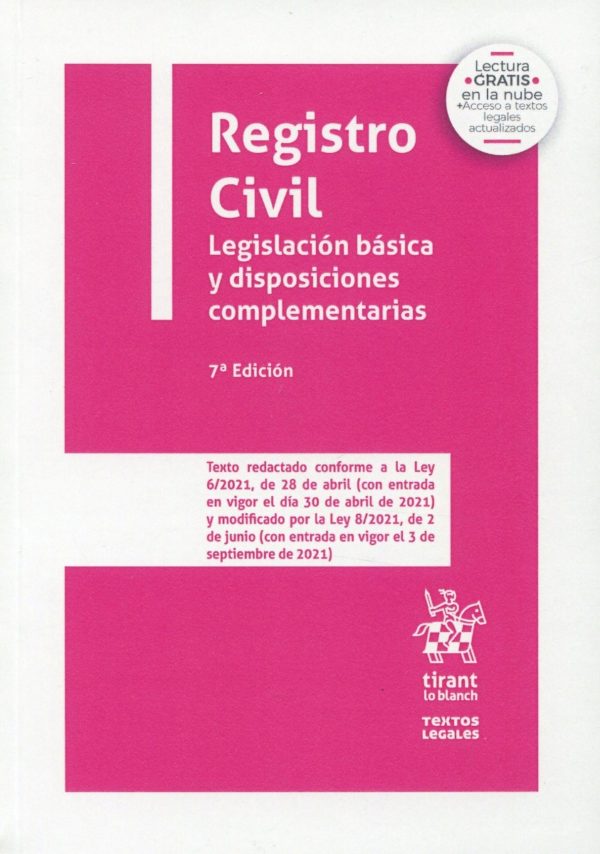 Registro Civil. Legislación básica y disposiciones complementarias -0