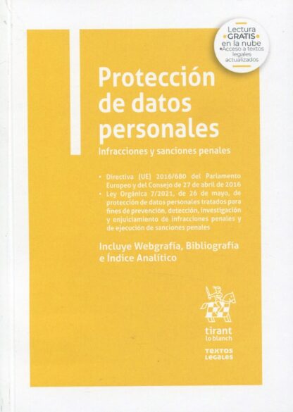 Protección de datos personales 2021. Tirant lo Blanch
