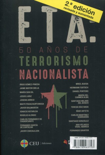 ETA: 50 años de terrorismo nacionalista 2021 + Diccionario breve para entender el terrorismo de ETA