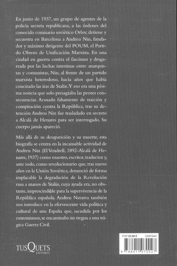 La revolución imposible. Vida y muerte de Andreu Nin -67519