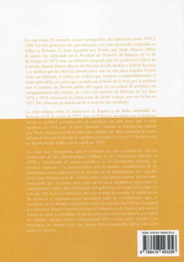 Luchando por el estado social y democrático de derecho T.IV (1971-2019) Selección de libros de derecho público entre 1976 y 1981-67777