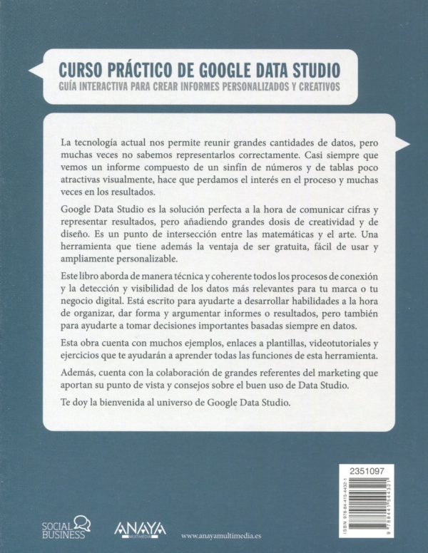 Curso práctico de Google Data Studio. Guía interactiva para crear informes personalizados y creativos-67822