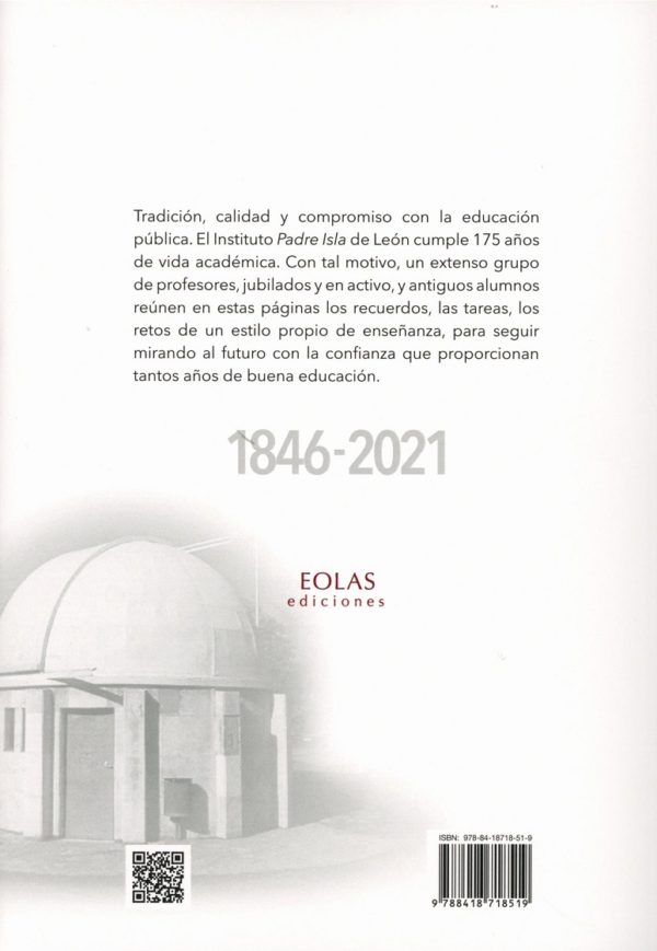 175 Aniversario del IES Padre Isla (1846-2021) Volumen conmemorativo de una larga tradición educativa en León-70405