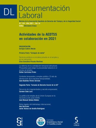 Documentación Laboral, 124 Año 2021 Vol. III Actividades de la AEDTSS en colaboración en 2021