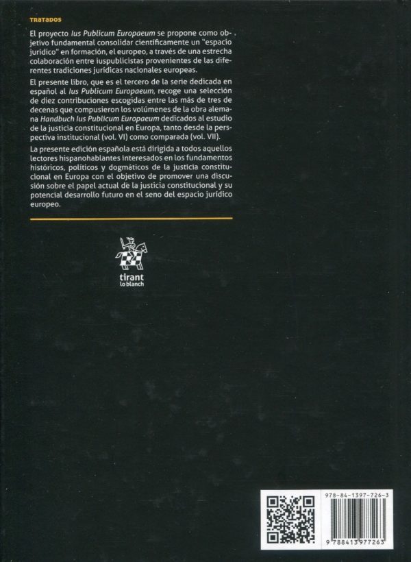 La Justicia Constitucional en el Espacio Jurídico Europeo. Ius Publicum Europeaum III-71213