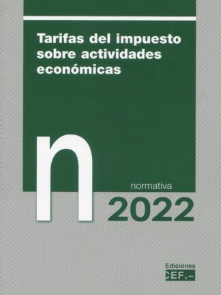 Tarifas del impuesto sobre actividades económicas 2022