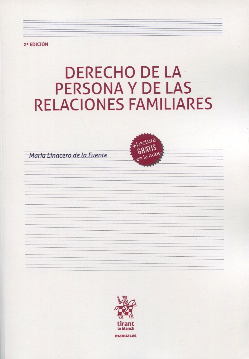 Derecho de la persona y de las relaciones familiares/Linacero -0