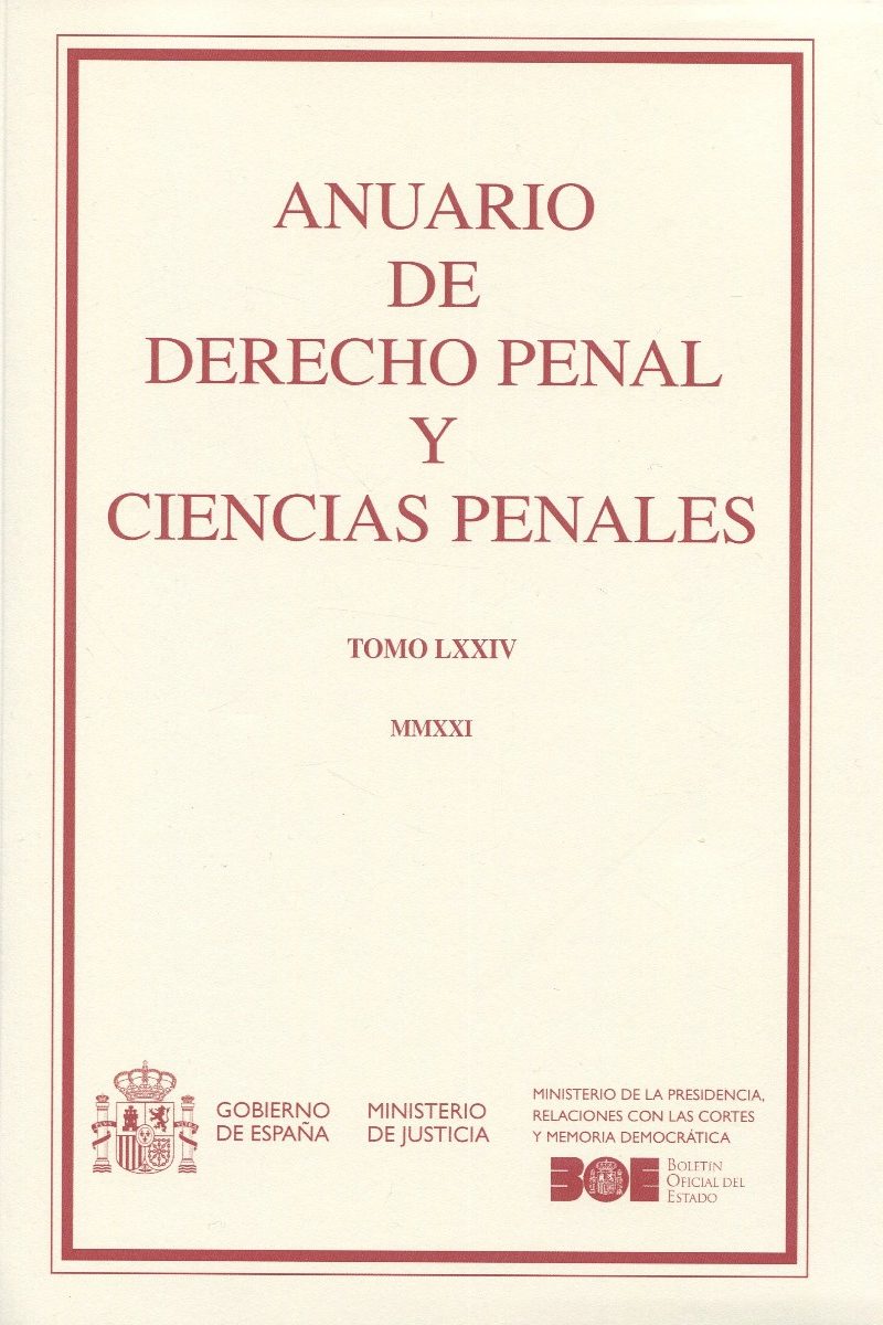 Anuario de Derecho Penal y Ciencias Penales Nº 74 (2021) -0