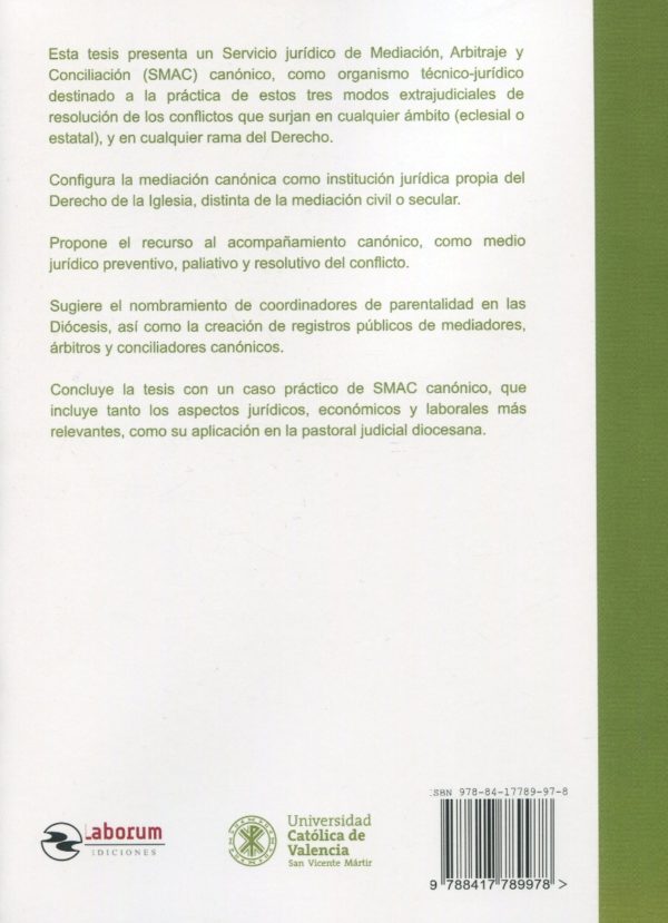 El servicio de mediación, arbitraje y conciliación canónico -72589