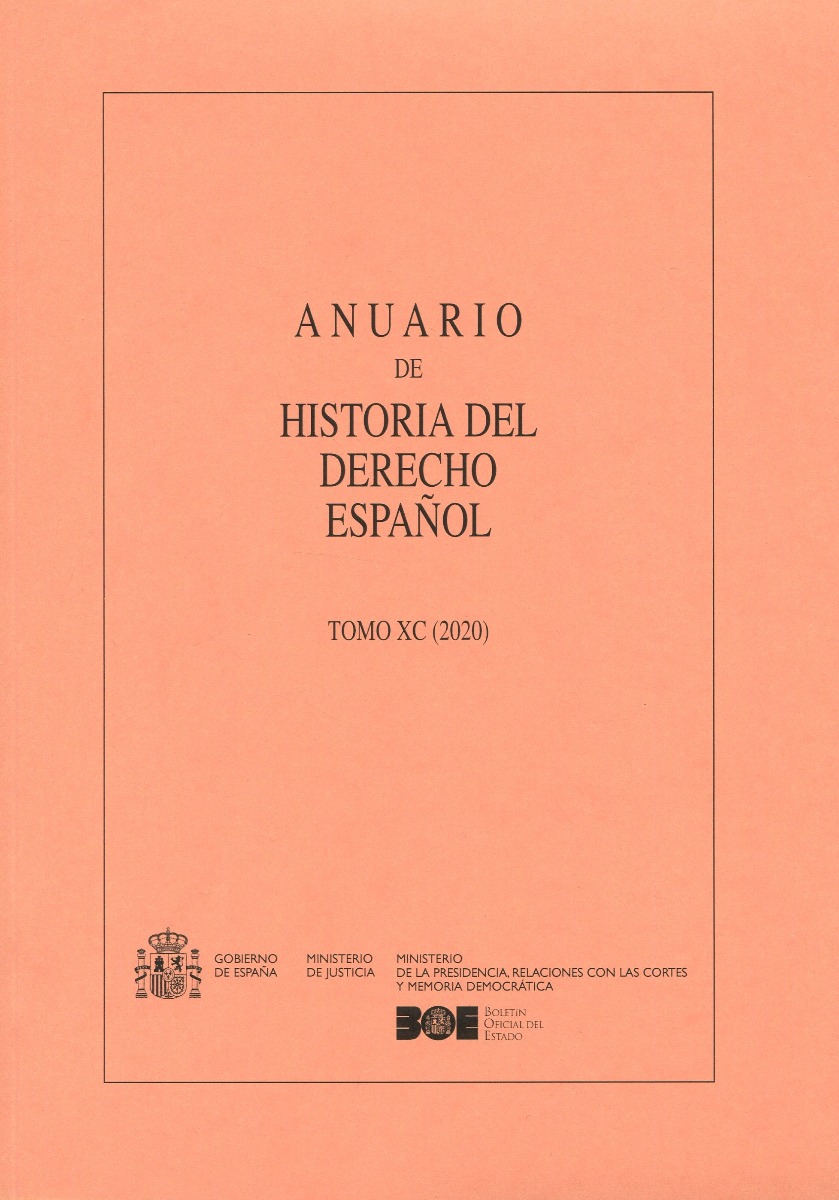 Anuario de Historia del Derecho Español 90, 2020 -0