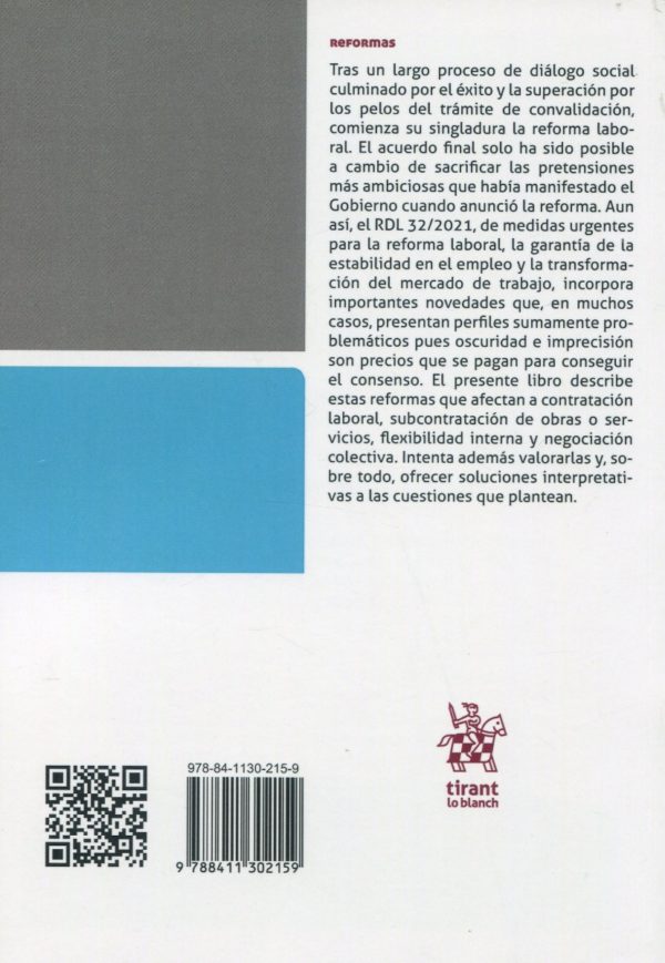 La reforma laboral de 2021. Un estudio del Real Decreto-Ley 32/2021 -72957