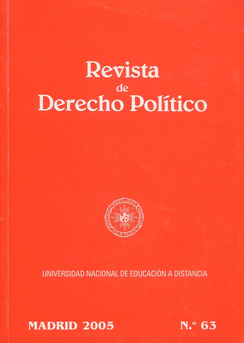 Revista de Derecho Político Nº 63/ 2005 -0