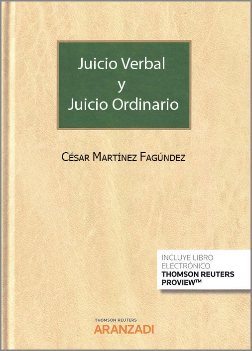 JUICIO VERBAL JUICIO ORDINARIO