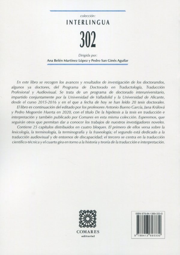 De la hipótesis a la tesis: traducción y lingüística aplicada -73600
