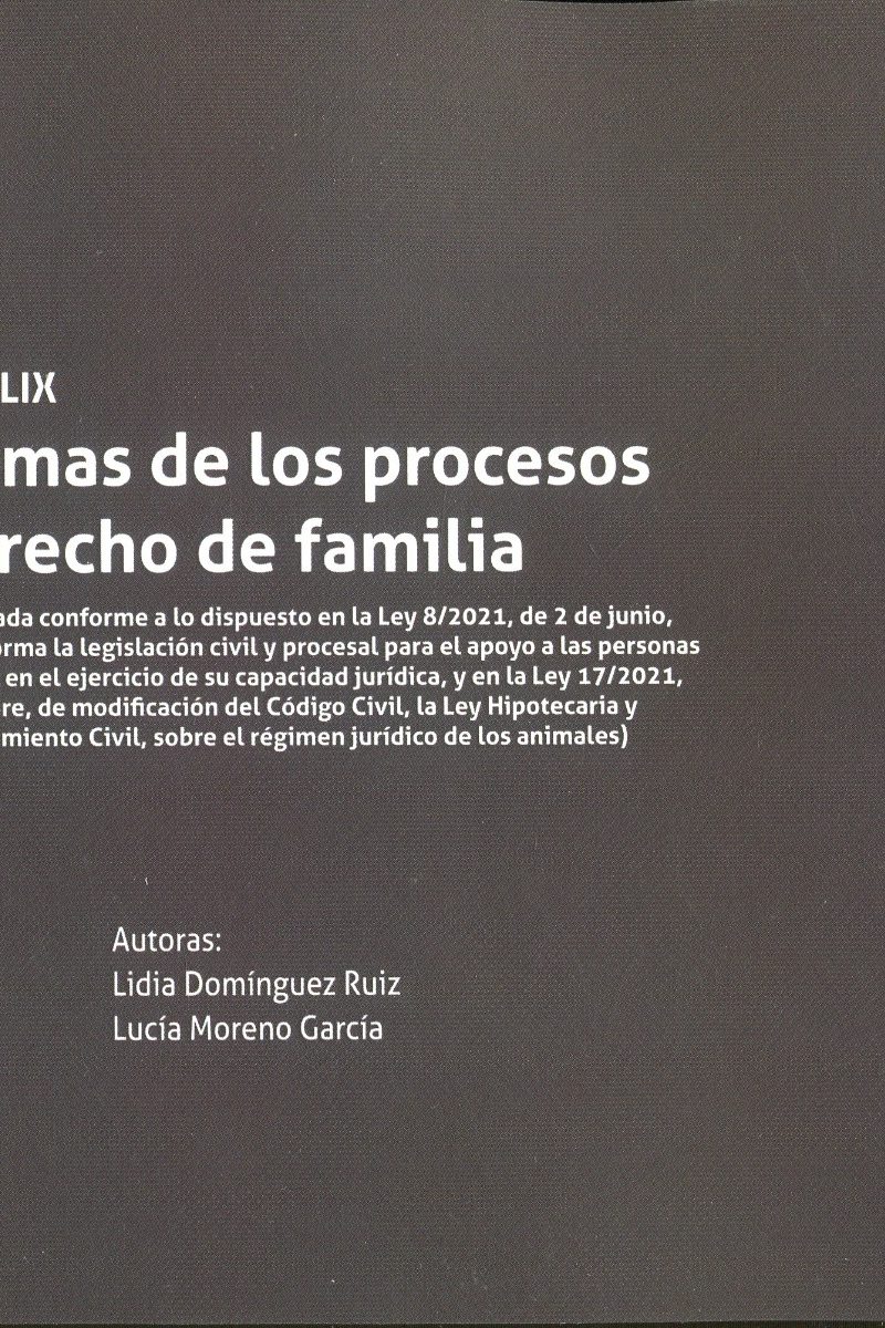 Esquemas de los procesos de Derecho de Familia. Tomo XLIX -0