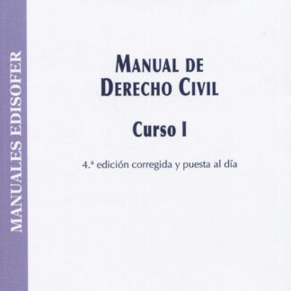 Manual de derecho civil. Curso I 2022