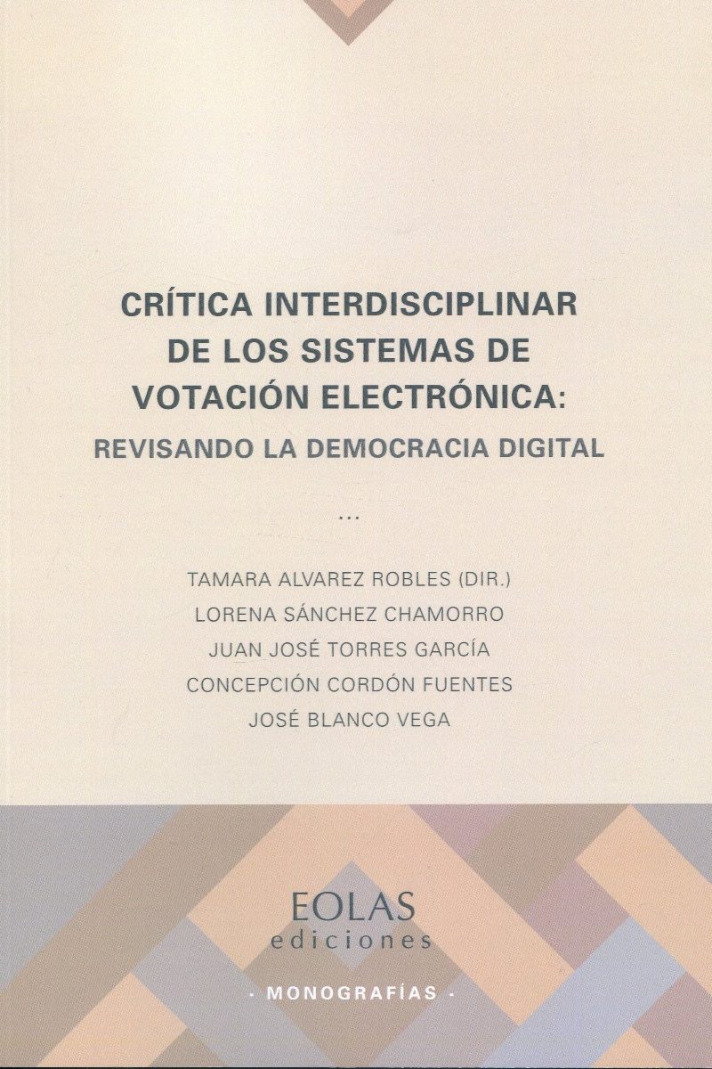 Crítica interdisciplinar de los sistemas de votación electrónica: Revisando la democracia digital-0