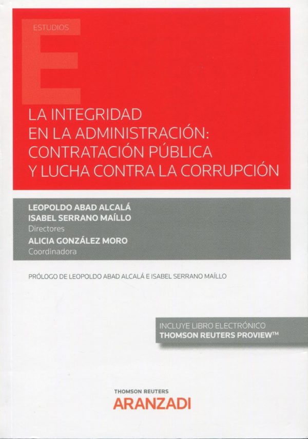 La integridad en la administración: contratación pública y lucha contra la corrupción-0
