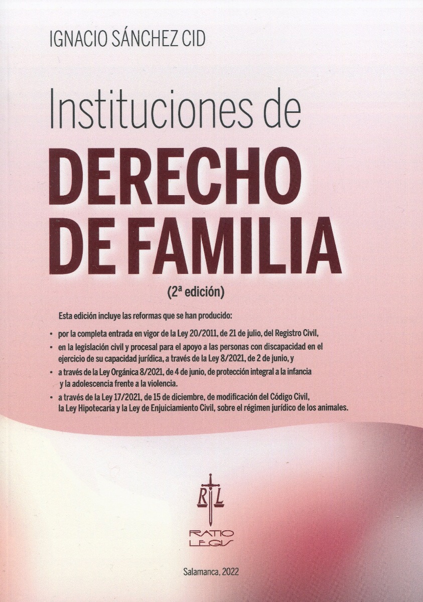 Instituciones de Derecho de Familia -0