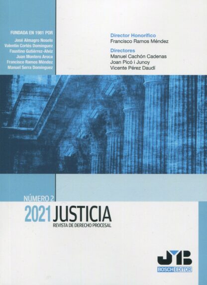 Justicia 2021. Nº 2 Revista de derecho procesal