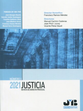 Justicia 2021. Nº 1 Revista de derecho procesal