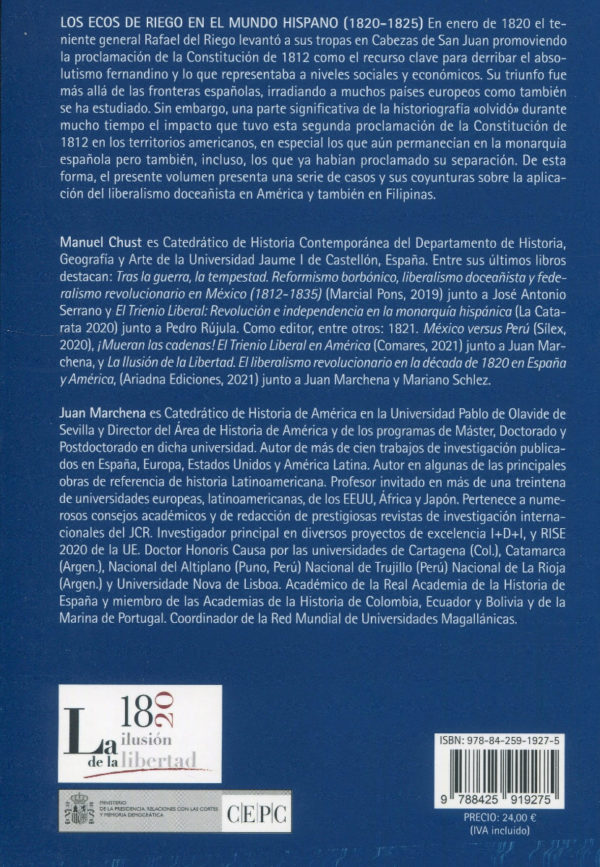 Los ecos de Riego en el mundo hispano (1820-1825) -74920