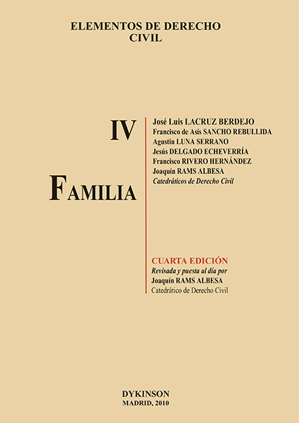 Elementos de Derecho Civil. Tomo IV. Familia -0