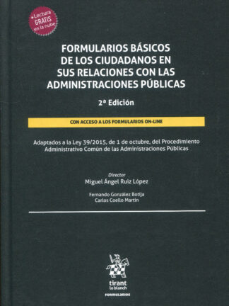 Formularios básicos de los ciudadanos en sus relaciones con las administraciones