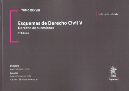 Esquema de Derecho Civil V. Derecho de sucesiones. Tomo XXXVIII