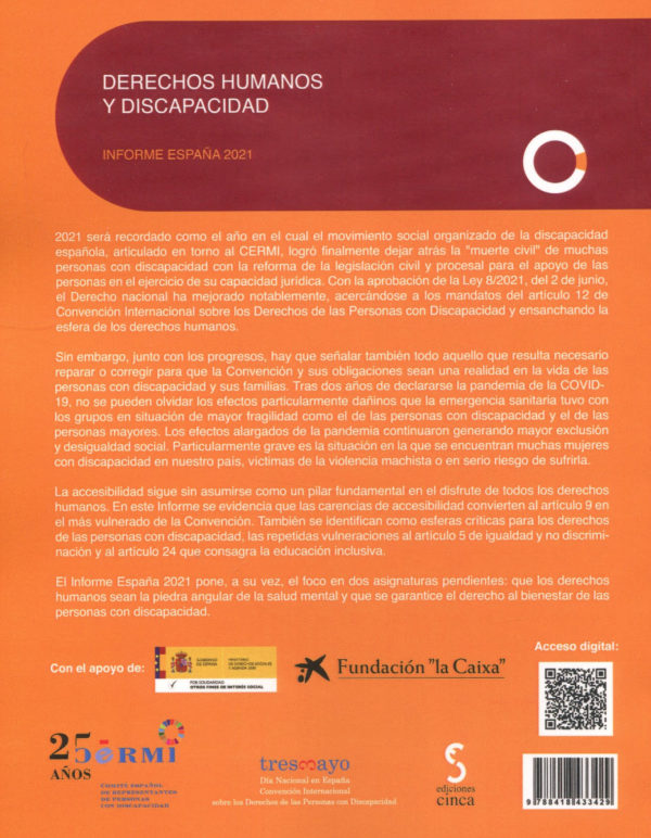 Derechos humanos y discapacidad. Informe España 2021-75251