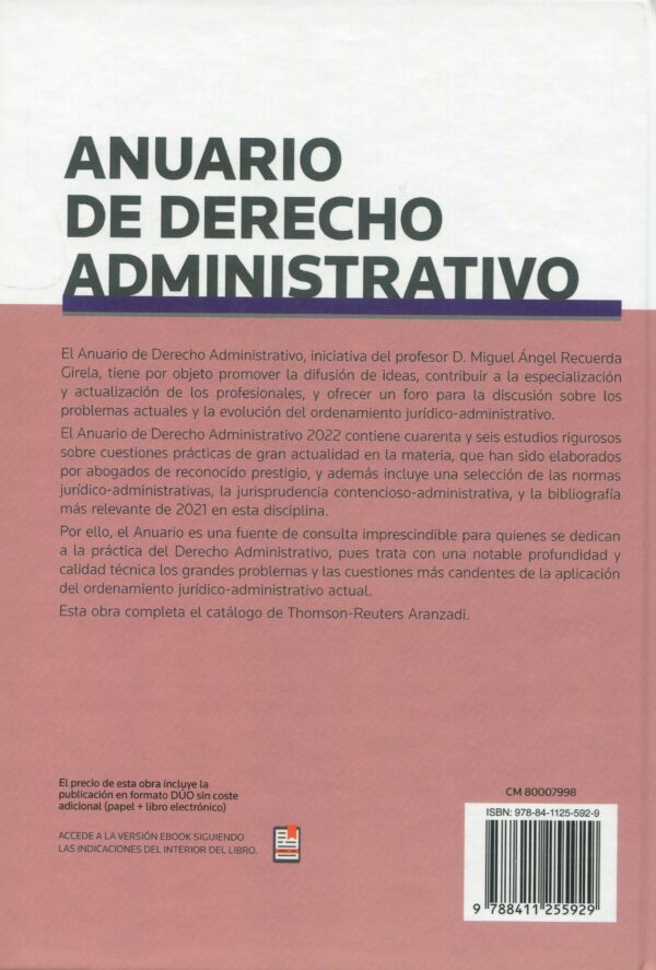 Anuario derecho administrativo9788411255929