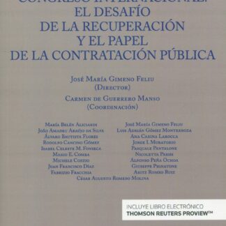 Congreso internacional: el desafío de la recuperación y el papel de la contratación púbica