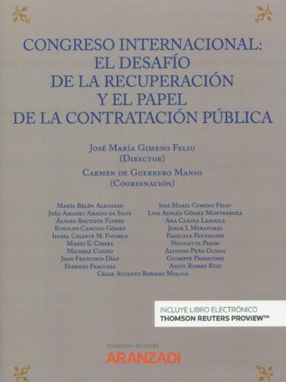 Congreso internacional: el desafío de la recuperación y el papel de la contratación púbica