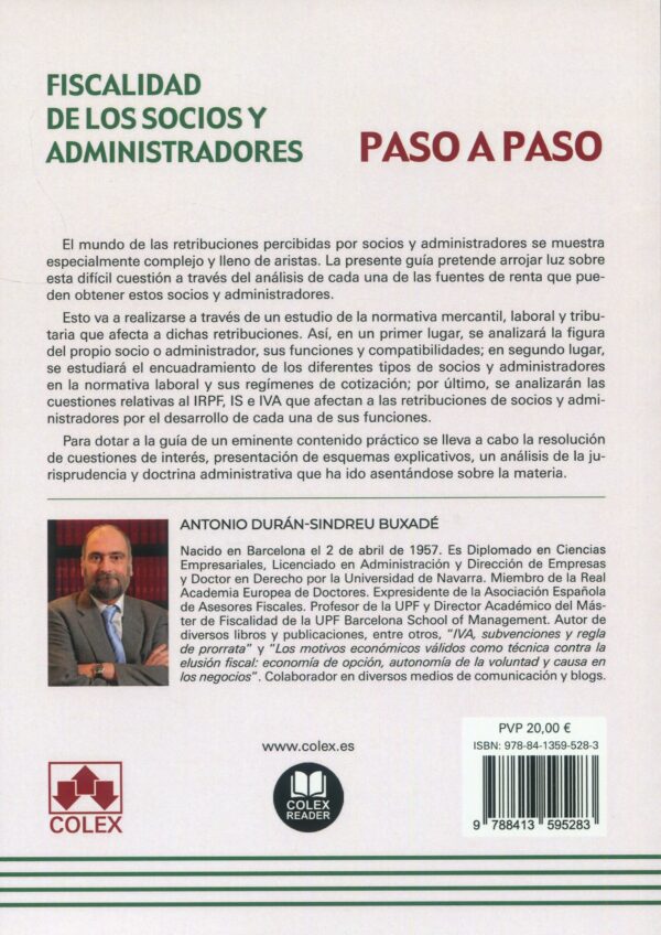 Fiscalidad de socios y administradores9788413595283