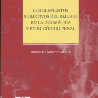 Elementos subjetivos del injusto en la dogmática y en el código penal