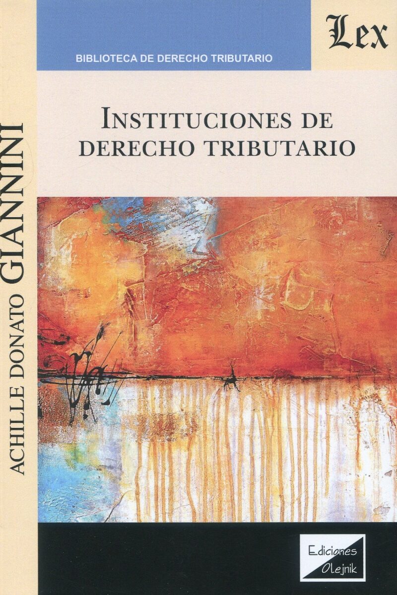 Instituciones de Derecho Tributario -0