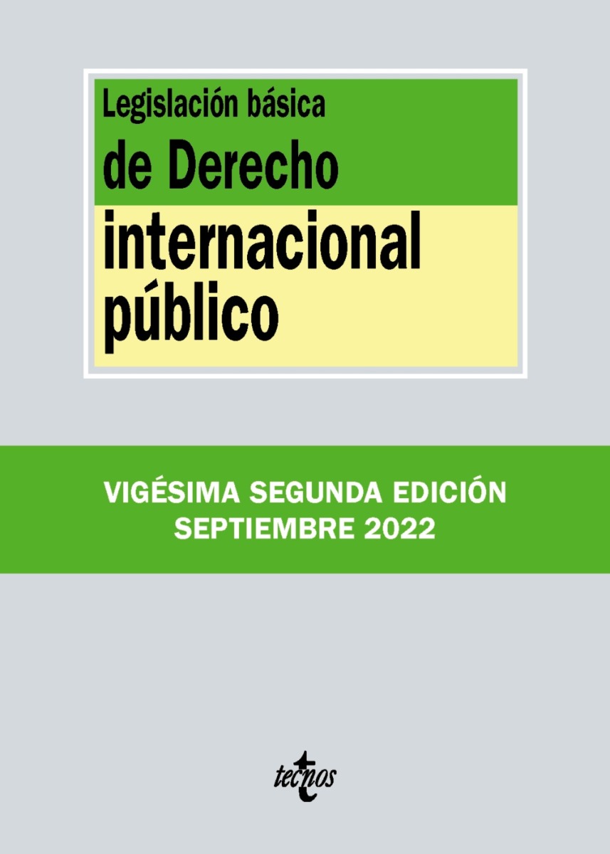 Legislación básica de Derecho Internacional público -0