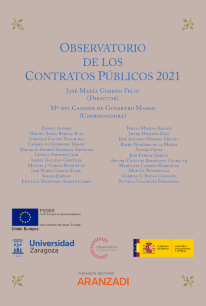 Observatorio de los contratos públicos 2021