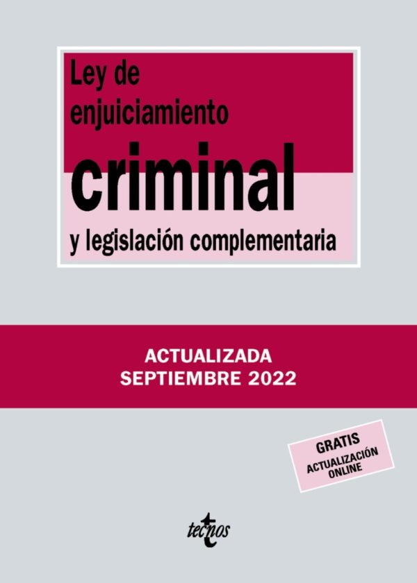 Ley de Enjuiciamiento Criminal y legislación complementaria -0