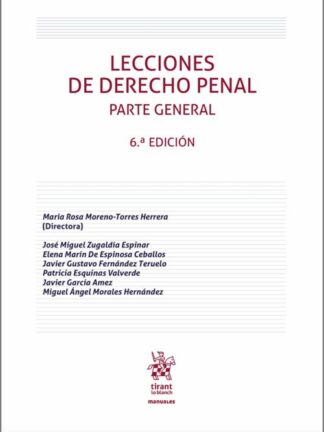 Lecciones de Derecho Penal. Parte General 2022